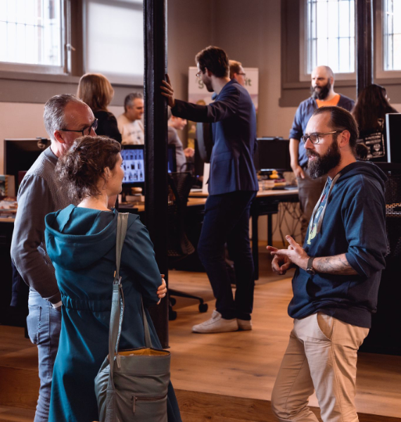 People at the Grendel open day